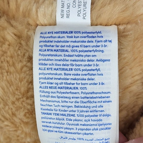 Talking Build A Bear "I Love You" Tan Teddy Stuffed Animal Soft Toy Plush Cuddly - Picture 14 of 15